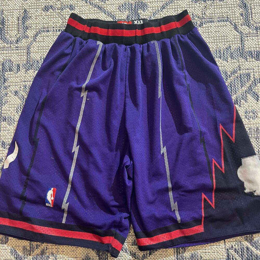 Vintage Authentic Nike Toronto Raptors NBA Game Jersey Shorts Sz XXL